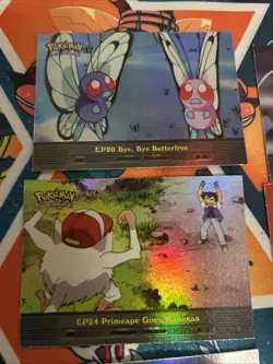 topps pokemon tv animation series rainbow foil lot of 11 - Image 3