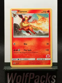Pokemon TCG Sun & Moon Promo - Flareon SM186 - Image 1