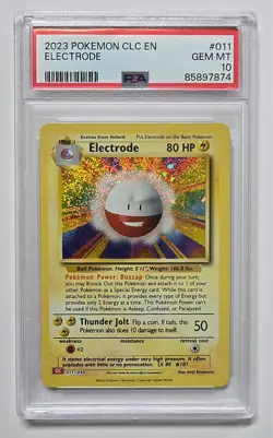 2023 Pokemon TCG Classic Collection Electrode #11 CLC Holo PSA 10 - Image 1