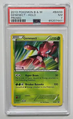 2013 Pokemon TCG Genesect Holo #BW99 Black & White Promo PSA 7 - Image 1