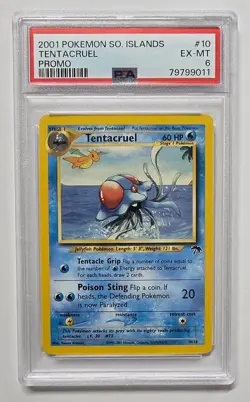 2001 Pokemon TCG Tentacruel #10 Southern Islands PSA 6 - Image 1