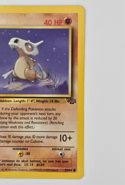 Cubone 1st Edition 1999 Pokemon Jungle #50/64 Common WOTC MP - Image 4