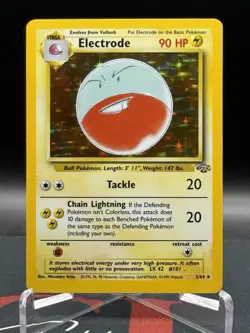 1999 Pokemon Electrode Jungle 2/64 Holo Unlimited Holo Rare LP - Image 2