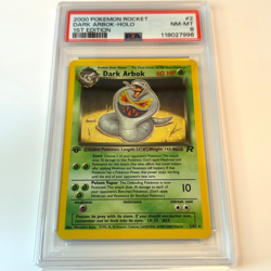 2000 Pokemon Dark Arbok Holo 1st Edition Team Rocket 2/82 NM-MT PSA 8 - Image 1