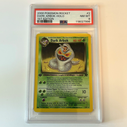 2000 Pokemon Dark Arbok Holo 1st Edition Team Rocket 2/82 NM-MT PSA 8 - Image 2