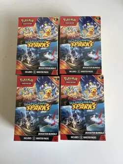 Pokemon TCG Scarlet & Violet Surging Sparks Booster Bundle Lot Of 4 (NEW SEALED) - Image 1
