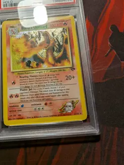 2000 POKEMON GYM CHALLENGE #2/132 BLAINE'S CHARIZARD HOLO PSA 1 - Image 5