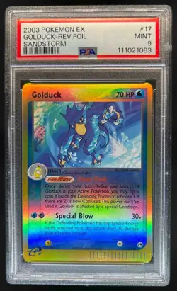 2003 Pokemon EX Sandstorm Golduck Reverse Holo #17/100 PSA 9 - Image 1