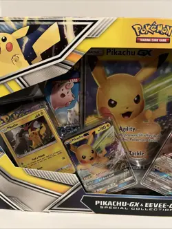 Pokemon TCG: Pikachu GX & Eevee GX Special Collection, Cosmic Eclipse , New - Image 3
