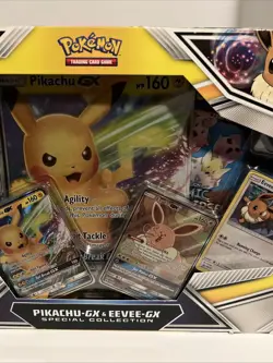Pokemon TCG: Pikachu GX & Eevee GX Special Collection, Cosmic Eclipse , New - Image 4