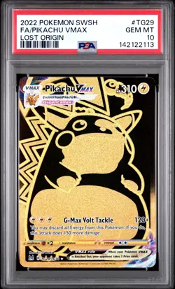 PSA 10 PIKACHU VMAX TG29/TG30 FULL ART LOST ORIGIN POKEMON ⚡ - Image 1