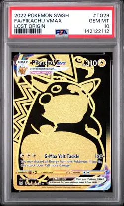 PSA 10 PIKACHU VMAX TG29/TG30 FULL ART LOST ORIGIN POKEMON ⚡ - Image 1