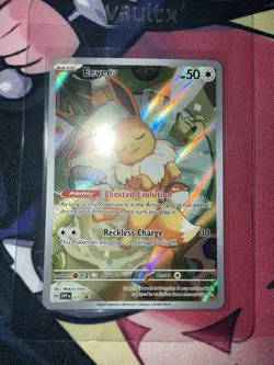 Pokemon TCG Eevee #173 Prismatic Evolutions Black Star Promo NM Condition - Image 1