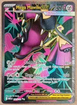 Pokemon Mega Mawile EX - Ultra Rare ME01: Mega Evolution 162/132 PACK FRESH MINT - Image 1