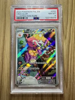 Pokemon TCG Crocalor Scarlet & Violet Paldea Evolved 202/193 English PSA 8 - Image 1