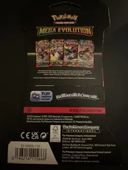 (VERY HEAVY) 33.16g Pokemon TCG Mega Evolution Sleeved Booster Pack (SEALED)✅ - Image 3