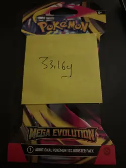 (VERY HEAVY) 33.16g Pokemon TCG Mega Evolution Sleeved Booster Pack (SEALED)✅ - Image 4