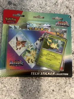 Pokemon TCG Prismatic Evolutions Tech Sticker Collection Sealed New - Image 1