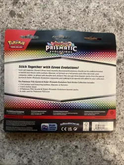 Pokemon TCG Prismatic Evolutions Tech Sticker Collection Sealed New - Image 2
