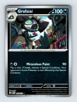 Grafaiai - Mega Evolution 092/132 - Reverse Holo - Common - NM - Pokemon - Image 1