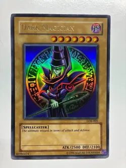 USA Seller Yugioh Dark Magician Legend of Blue-Eyes Ultra Rare LOB-005 VLP - Image 1