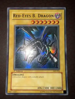 Yu-Gi-Oh! Red-Eyes B. Dragon- SDJ-001- Ultra Rare- 1st Edition LP! - Image 2