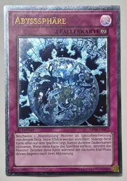 German Yu-Gi-Oh! Abysssphare Abyss-Sphere Ultimate Rare UTR 1st Edition NM - Image 1