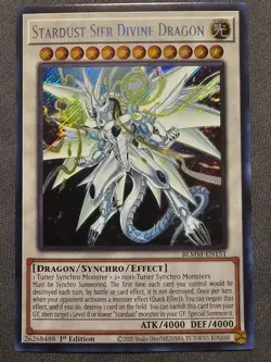Stardust Sifr Divine Dragon BLMM-EN151 Secret Rare First Edition Yu-Gi-Oh - Image 1