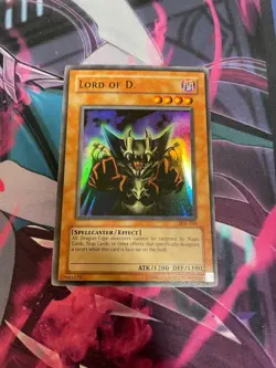 YUGIOH - LORD OF D. - SUPER RARE - SDK - UNLIMITED - LP - Image 1