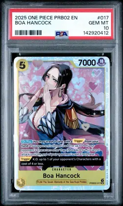 One Piece: The Best Vol.2 Boa Hancock PRB02-017 SR English PSA 10 - Image 1