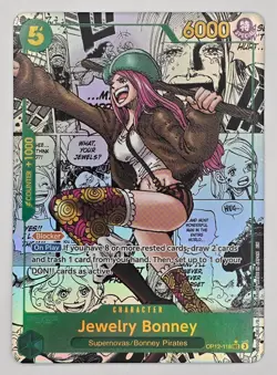 One Piece CCG Jewelry Bonney Manga Secret Rare Foil OP12-118 ENGLISH NM - Image 1
