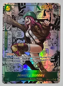 One Piece CCG Jewelry Bonney Manga Secret Rare Foil OP12-118 ENGLISH NM - Image 3