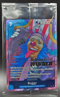 One Piece Royal Blood P-084 Buggy Release Event Winner Promo SEALED ENGLISH - Image 1