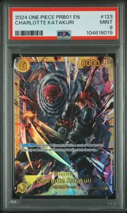 2024 One Piece PRB01 OP-03 123 English Charlotte Katakuri PSA 9 - Image 1