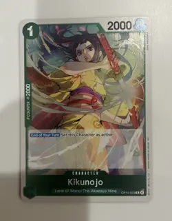 Kikunojo Rare (R) OP14-023 The Azure Sea's Seven English Foil - Image 1