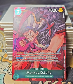 One Piece Monkey D. Luffy OP02-041 Alt Art Paramount War English NM - Image 1