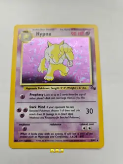 Pokemon TCG | Hypno 8/62 Fossil Unlimited Holo | Vintage Rare WOTC 1999 MP - Image 3