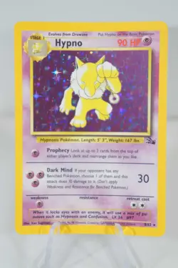 Pokemon TCG Hypno #8/62 Holo Fossil Unlimited Rare WOTC VTG 1999 - Image 1
