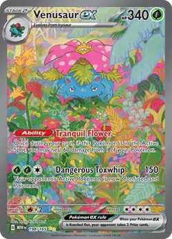 Pokemon Venusaur EX Holo Ultra Rare TCG Card 182/165 Scarlet & Violet 151 PSA 10 - Image 3