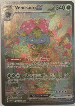 Pokemon TCG Venusaur EX Holo Ultra Rare Card 182/165 Scarlet & Violet 151 Series - Image 1