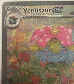 Pokemon TCG Venusaur EX Holo Ultra Rare Card 182/165 Scarlet & Violet 151 Series - Image 2
