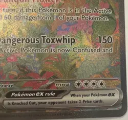 Pokemon TCG Venusaur EX Holo Ultra Rare Card 182/165 Scarlet & Violet 151 Series - Image 5