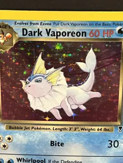 Pokemon TCG Card English Legendary Collection Dark Vaporeon 9/110 Rare Holo LP - Image 4