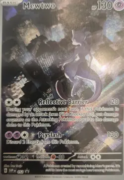 Pokemon TCG Mewtwo SVP 052 Promo Full Art Holo Card - Image 1