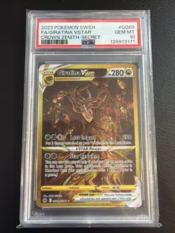 Pokemon TCG Giratina VSTAR Crown Zenith Holo Card GG69/GG70 PSA 10 Secret - Image 1