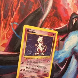 Pokemon TCG Base Set Mewtwo Card #010/102 MP Condition - Image 4