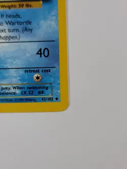 Pokemon Card Wartortle 042/102 Base Set Regular US - Image 4