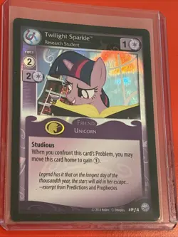 2014 My Little Pony Canterlot Nights Twilight Sparkle Promo Foil Card TCG CCG - Image 1