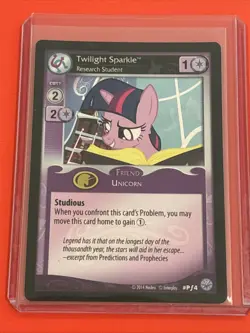 2014 My Little Pony Canterlot Nights Twilight Sparkle Promo Foil Card TCG CCG - Image 2