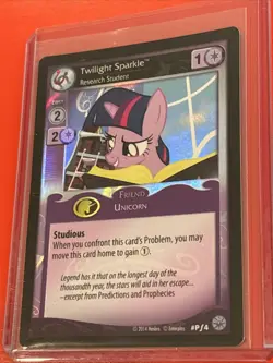 2014 My Little Pony Canterlot Nights Twilight Sparkle Promo Foil Card TCG CCG - Image 3